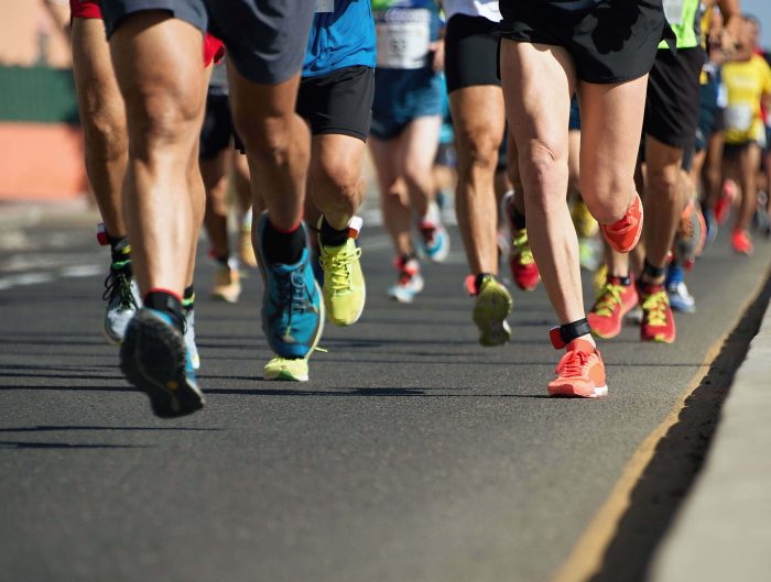 Coureurs lors d'un marathon